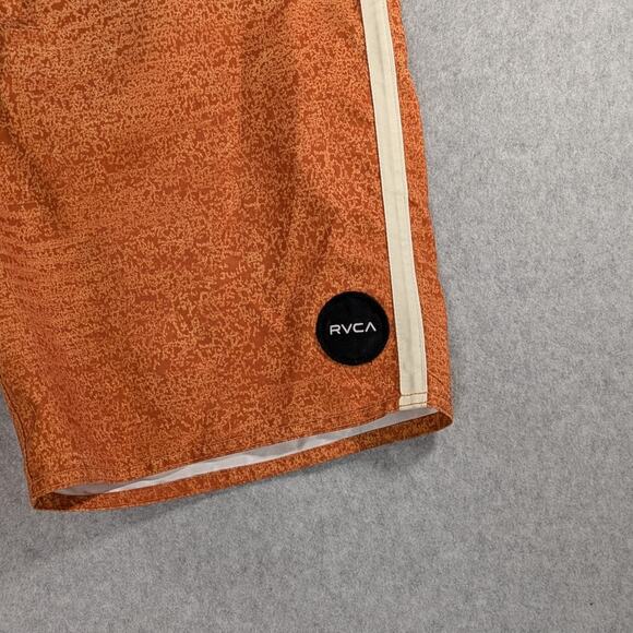 RVCA Two Tone Board Shorts Orange Blue Men’s Size 34 - Picture 5 of 11